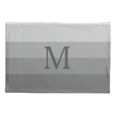 Moderne elegante Monogram Letter Initial Kissenbezug (Rückseite)