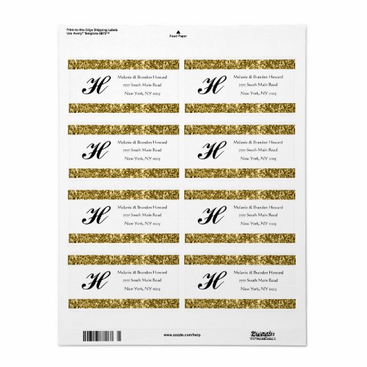 Moderne, elegante Monogram-Monogramminitials (Vorne)