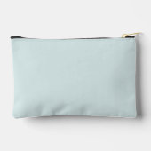 Moderne elegante Monogram Script Aqua Blue Zubehörtasche (Rückseite)