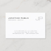 Moderne, elegante Monogram Template Design Trendy Visitenkarte (Vorderseite)