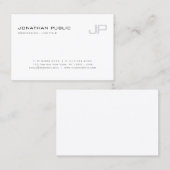 Moderne, elegante Monogram Template Design Trendy Visitenkarte (Vorne/Hinten)