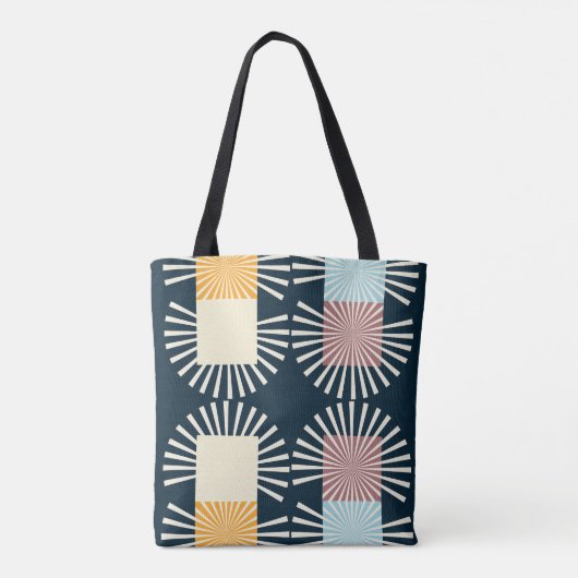 Moderne elegante Monogram Tote Bag Tasche (Rückseite)