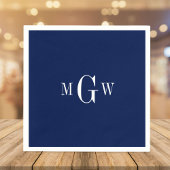 Moderne, elegante Monogram Wedding Simple Serviette