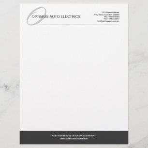 Moderne & Elegante Monogramm-Anpassung Briefbogen