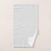 Moderne elegante Monogramm Badhandtuch Set (Handtuch)