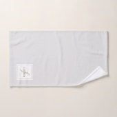 Moderne elegante Monogramm Badhandtuch Set (Handtuch)