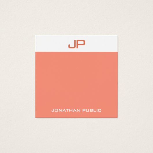 Moderne, elegante Monogramm-Farben Trendy-Vorlage (Vorderseite)