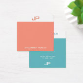 Moderne, elegante Monogramm-Farben Trendy-Vorlage (Schreibtisch)