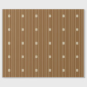 Moderne elegante Monogramm Geschenkpapier (Flach)