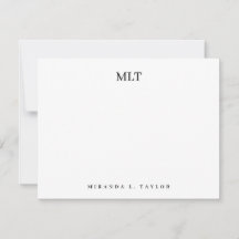 Moderne elegante Monogramm-Initialen Personalisier