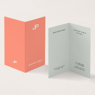 Moderne, elegante Monogramm-Vorlage Visitenkarten