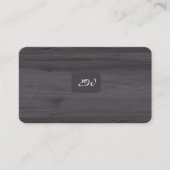 Moderne elegante monogrammierte QR-Code Visitenkar Visitenkarte (Vorderseite)