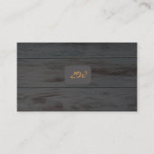 Moderne elegante monogrammierte QR-Code Visitenkar Visitenkarte (Vorderseite)