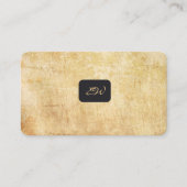 Moderne elegante monogrammierte QR-Code Visitenkar Visitenkarte (Vorderseite)