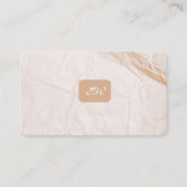 Moderne elegante monogrammierte QR-Code Visitenkar Visitenkarte (Vorderseite)
