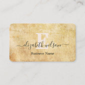Moderne elegante monogrammierte QR-Code Visitenkar Visitenkarte (Vorderseite)