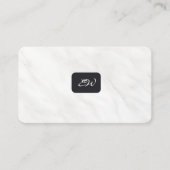 Moderne elegante monogrammierte Visitenkarten mit Visitenkarte (Vorderseite)