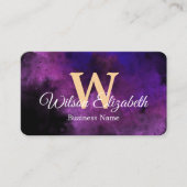 Moderne elegante monogrammierte Visitenkarten mit  Visitenkarte (Vorderseite)
