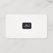 Moderne elegante monogrammierte Visitenkarten mit Visitenkarte (Vorderseite)