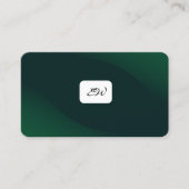 Moderne elegante monogrammierte Visitenkarten mit  Visitenkarte (Vorderseite)