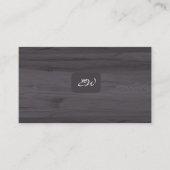 Moderne elegante monogrammierte Visitenkarten mit Visitenkarte (Vorderseite)