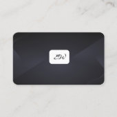 Moderne elegante monogrammierte Visitenkarten mit Visitenkarte (Vorderseite)