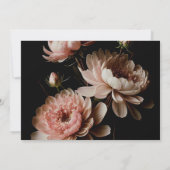 Moderne elegante Moody Minimalistische Hochzeit Save The Date (Rückseite)