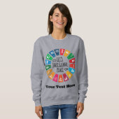 Moderne Elegante Motivierend Geschenke nach Maß Sweatshirt (Vorne ganz)