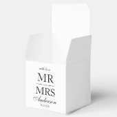 Moderne Elegante Mr. and Mrs. Wedding Geschenkschachtel (Geöffnet)