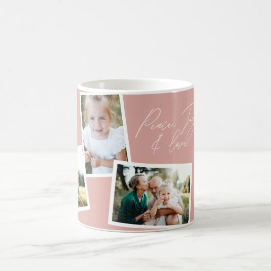 Moderne, elegante Multifamilie Rosa Rosa Kaffeetasse (Mittel)