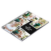 Moderne, elegante MultiFoto-Familie stilvoll schwa Notizblock (Linke Seite)