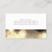 Moderne elegante Musterschablonenlichter Visitenkarte (Rückseite)