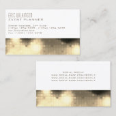 Moderne elegante Musterschablonenlichter Visitenkarte (Vorne/Hinten)