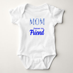 Moderne elegante Muttertags- Für immer Freund Baby Strampler