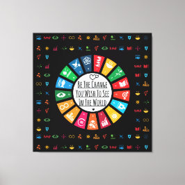 Moderne elegante Nachhaltigkeitsziele Inspiration Leinwanddruck