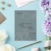 Moderne Elegante Names Script Foto Hochzeit Acryleinladungen (In Situ (Hochzeit))