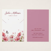 Moderne, elegante Necklace Earring Display Card (Vorne & Hinten)