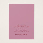 Moderne, elegante Necklace Earring Display Card (Rückseite)