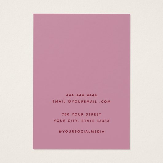 Moderne, elegante Necklace Earring Display Card (Rückseite)