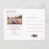 Moderne, elegante Neuvermählte - Foto Weihnachten (Rückseite)