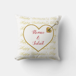 Moderne Elegante Niedliche Liebe Rotes Herz Valent Kissen