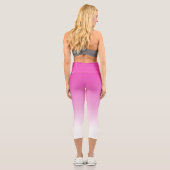 Moderne, elegante, Niedliche Vorlage ist rosa Capri Leggings (Rückseite)