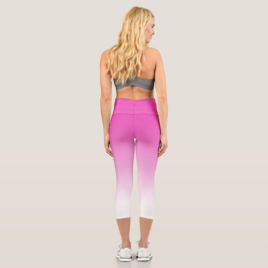 Moderne, elegante, Niedliche Vorlage ist rosa Capri Leggings (Rückseite)