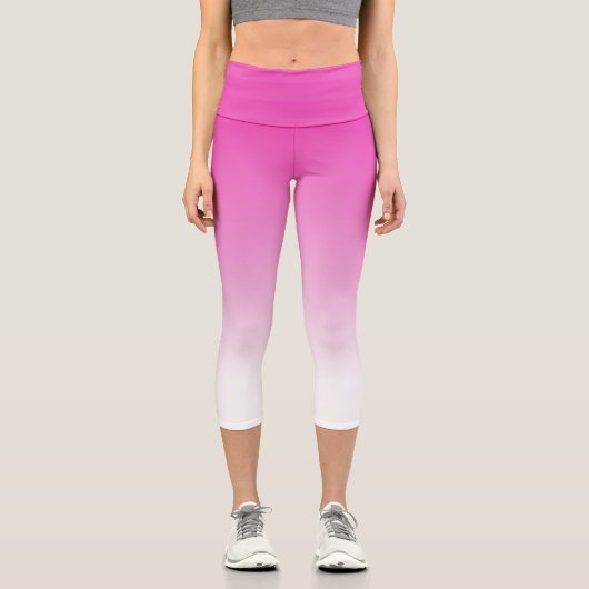 Moderne, elegante, Niedliche Vorlage ist rosa Capri Leggings (Vorderseite)