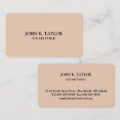 Moderne elegante Notare Visitenkarte (Vorne/Hinten)