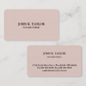 Moderne elegante Notare Visitenkarte (Vorne/Hinten)