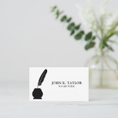 Moderne elegante Notare Visitenkarte (Stehend Vorderseite)