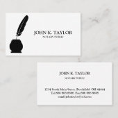 Moderne elegante Notare Visitenkarte (Vorne/Hinten)
