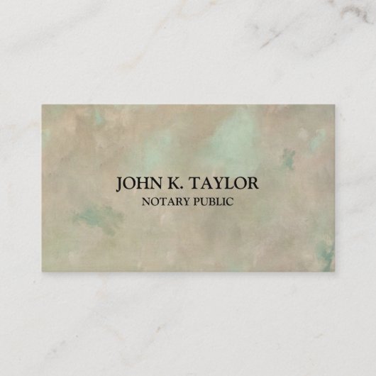 Moderne elegante notarielle öffentliche Visitenkar Visitenkarte (Vorderseite)