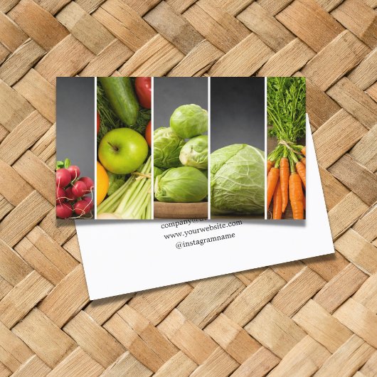 Moderne Elegante Nutritionist Personal Koch Fotos Visitenkarte